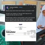 caj tukar bateri kalkulator